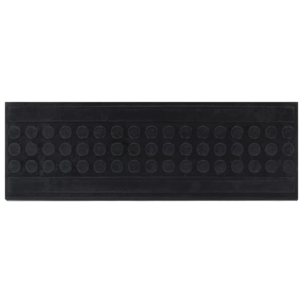 vidaXL Trappstegsmattor 5 st 25x75 cm gummi art