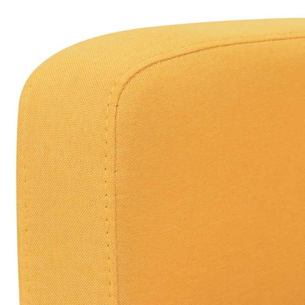 vidaXL 2-sitssoffa 135x65x76 cm gul Gul