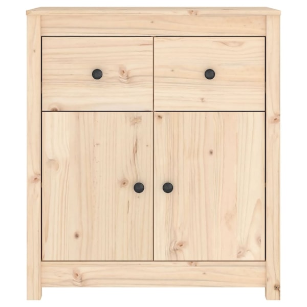 vidaXL Skänk 70x35x80 cm massiv furu Brun