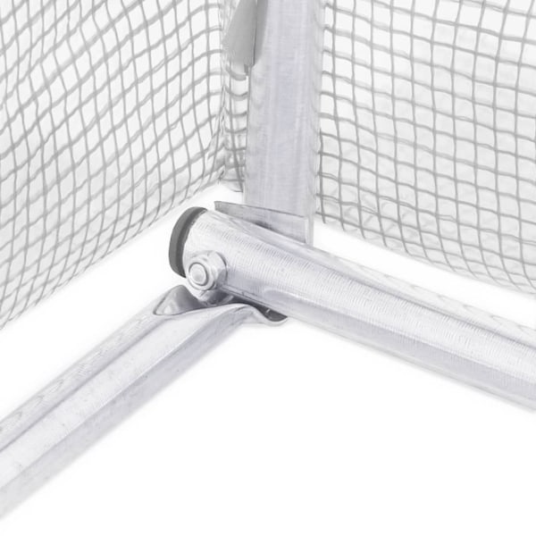 vidaXL Växthus 4,5m² 300x150x200 cm Vit