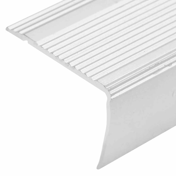 vidaXL Trappnäsor i L-form 15 st aluminium 90 cm silver Silver