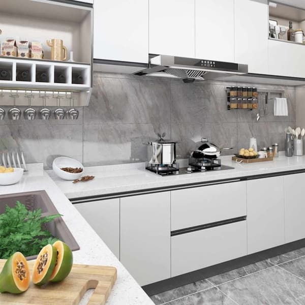 vidaXL Dekorplast vit 500x90 cm PVC Vit