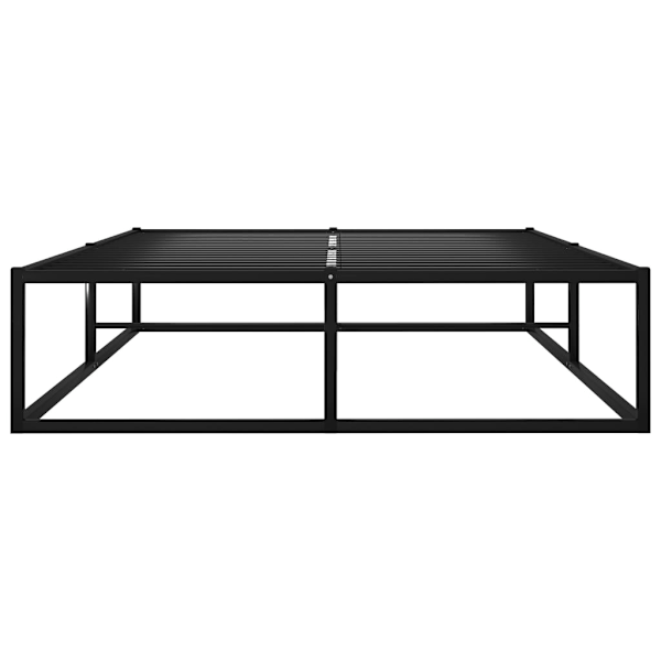 vidaXL Sängram utan madrass svart metall 120x200 cm Svart