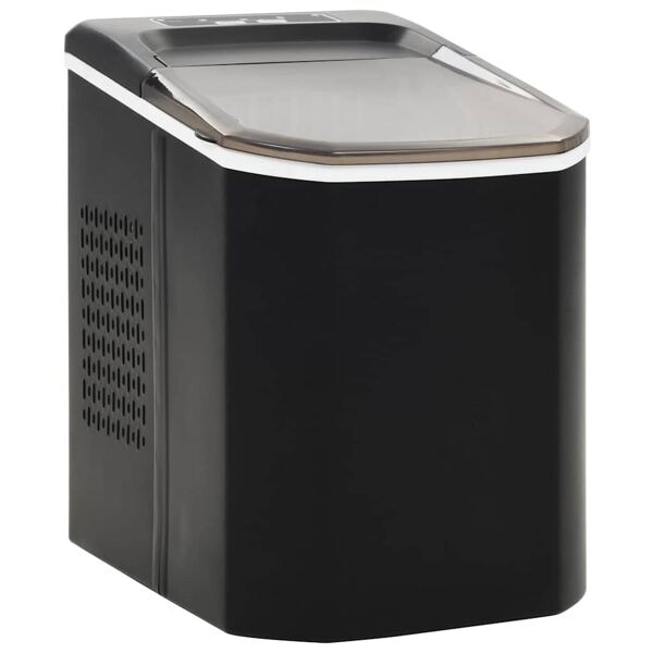 vidaXL Ismaskin 1,4 L 15 kg / 24 tim svart Svart