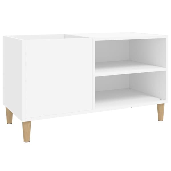 vidaXL Stereobänk vit 84,5x38x48 cm konstruerat trä Vit