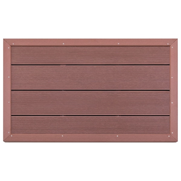 vidaXL Golv till utedusch brun 101x63x5,5 cm WPC Brun