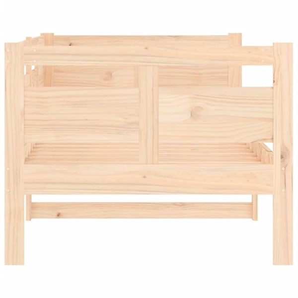 vidaXL Dagbädd 80x200 cm massiv furu Brun
