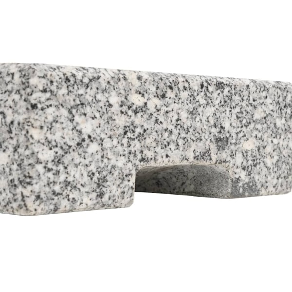 vidaXL Parasollfot granit rektangulär 25 kg grå