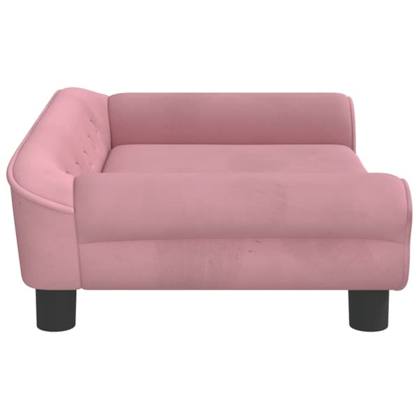 vidaXL Barnsoffa rosa 70x45x26 cm sammet Rosa