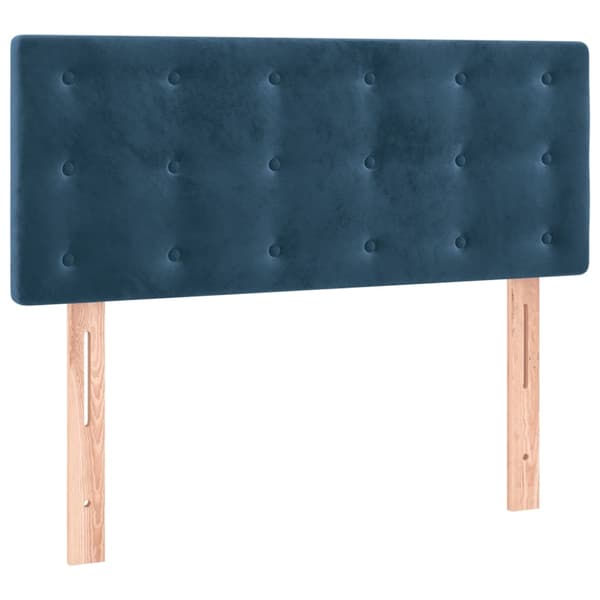 vidaXL Ramsäng med madrass mörkblå 100x200 cm sammet Blå