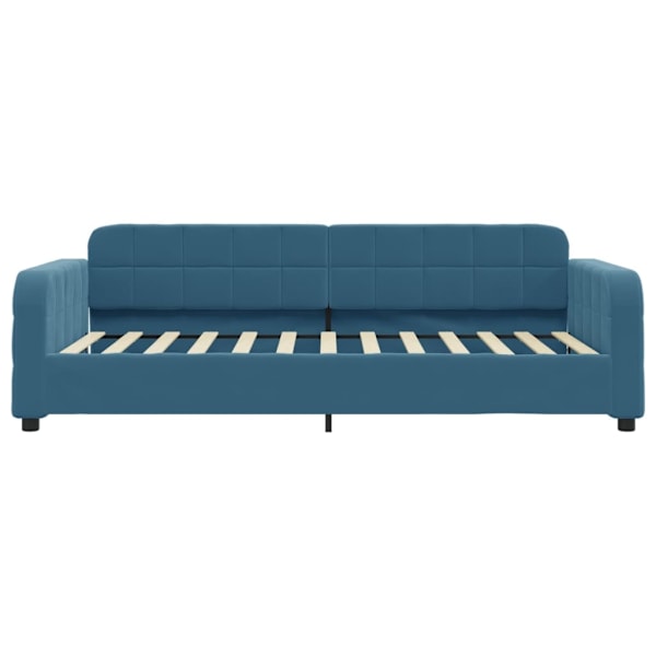 vidaXL Dagbädd utdragbar blå 100x200 cm sammet Blå