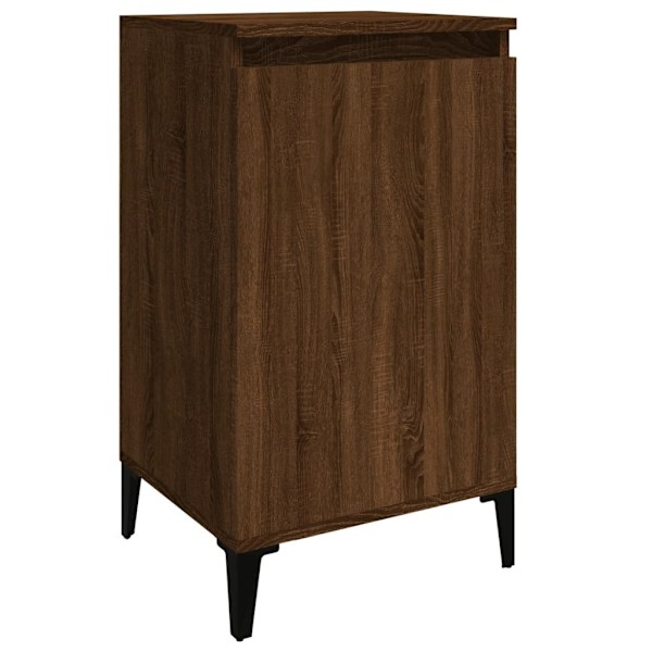 vidaXL Sängbord 2 st rökfärgad brun ek 40x35x70 cm konstruerat trä Brun