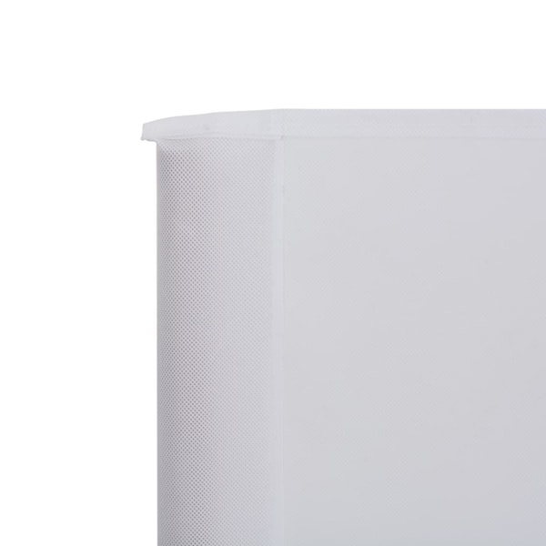 vidaXL Vindskydd 6 paneler tyg 800x80 cm vit Vit