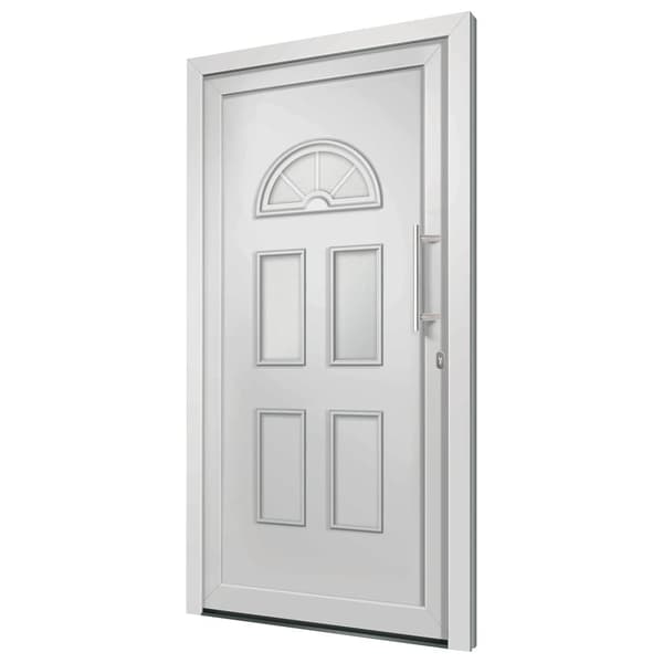 vidaXL Ytterdörr vit 88x190 cm Vit