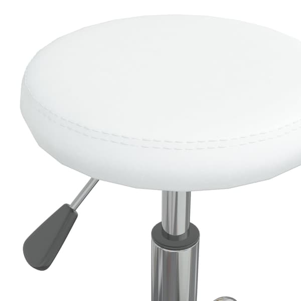 vidaXL Matstol vit konstläder Vit