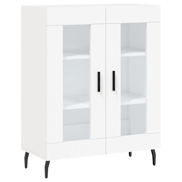 vidaXL Högskåp vit 69,5x34x180 cm konstruerat trä Vit