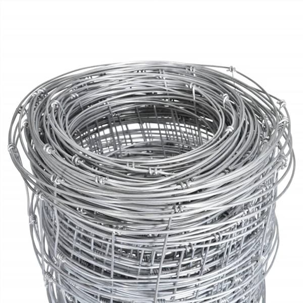 vidaXL Trädgårdsstängsel galvaniserat stål 50x1,6 m silver Silver