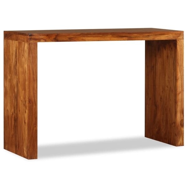 vidaXL Konsolbord massivt trä med honungsfinish 110x40x76 cm Brun