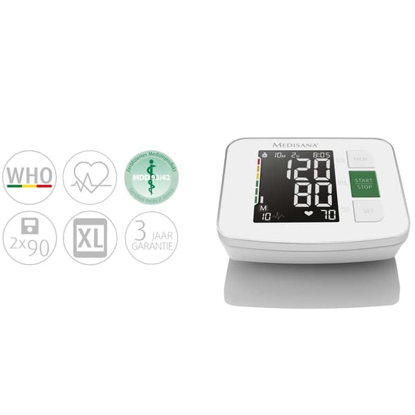 Medisana Blodtrycksmätare BU 514 vit Vit