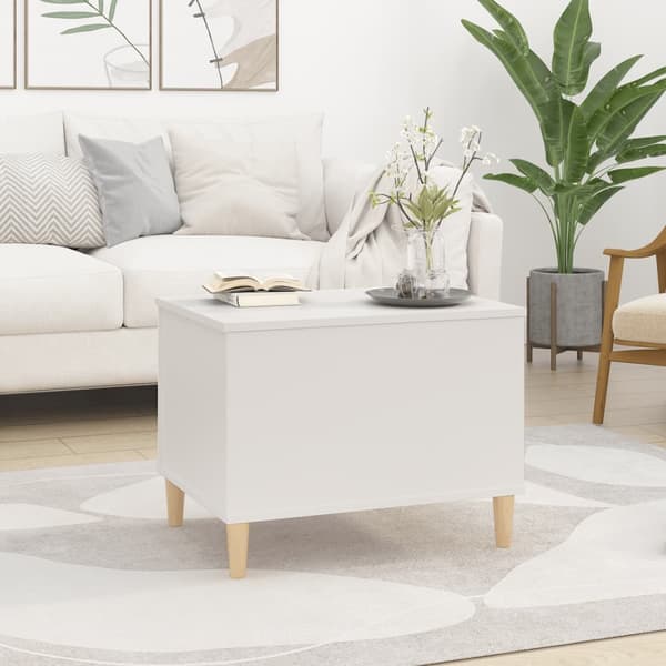 vidaXL Soffbord vit 60x44,5x45 cm konstruerat trä Vit