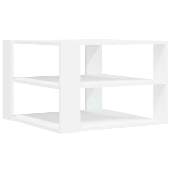 vidaXL Soffbord vit 58x58x40 cm konstruerat trä Vit