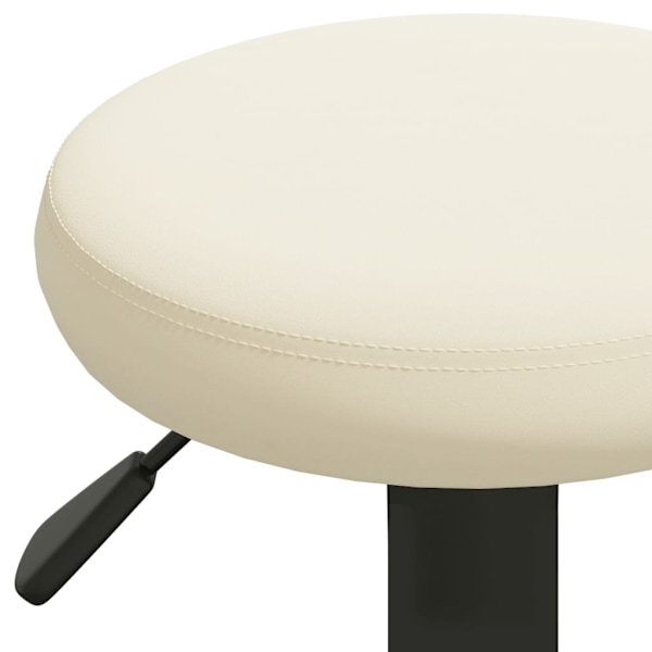 vidaXL Barstolar 2 st gräddvit sammet Creme