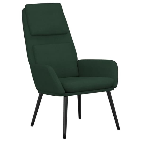 vidaXL Vilstol mörkgrön tyg Grön