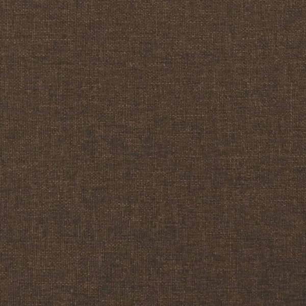 vidaXL Ramsäng mörkbrun 90x200 cm tyg Brun