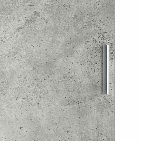 vidaXL Skrivbord 2 pcs Betonggrå Grå