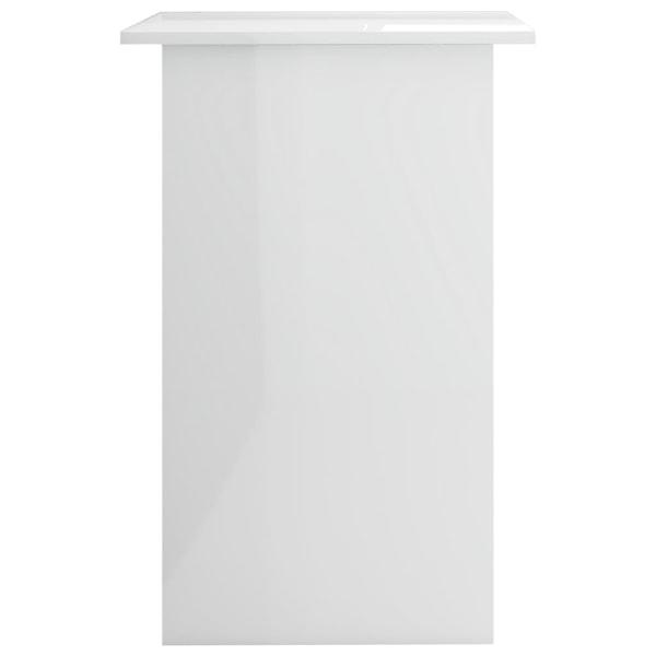 vidaXL Skrivbord vit högglans 90x50x74 cm konstruerat trä Vit