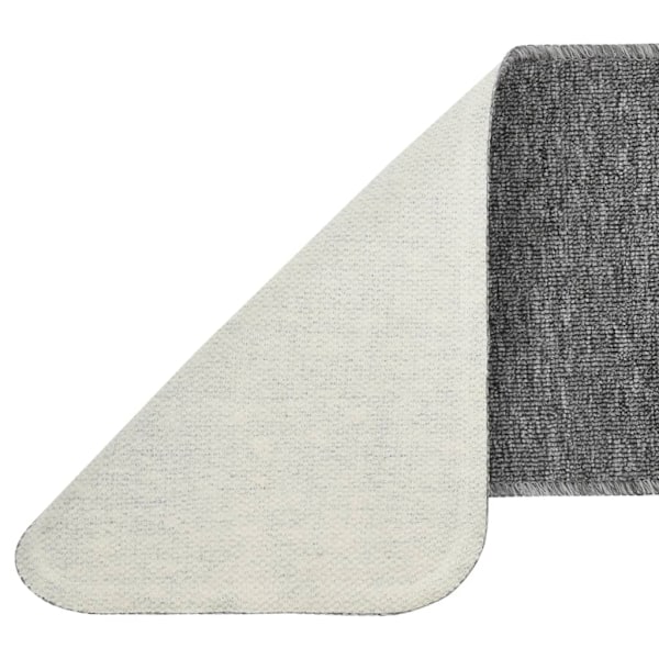 vidaXL Trappstegsmattor halkfri 15 st 60x25 cm grå rektangulär grå