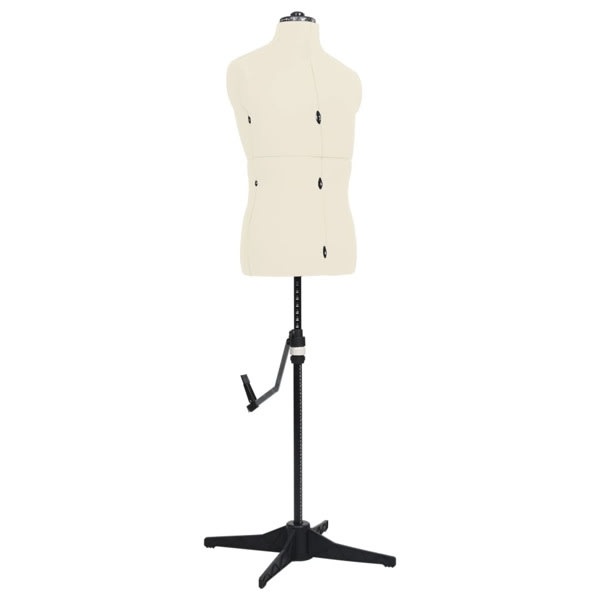 vidaXL Justerbar provdocka herr gräddvit stl 37-45 Creme