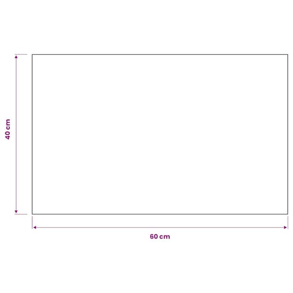 vidaXL Dörrmatta rektangulär tuftad svart 40x60 cm Svart