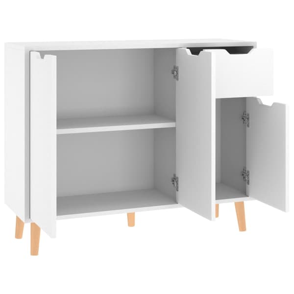 vidaXL Skänk vit 90x30x72 cm konstruerat trä Vit