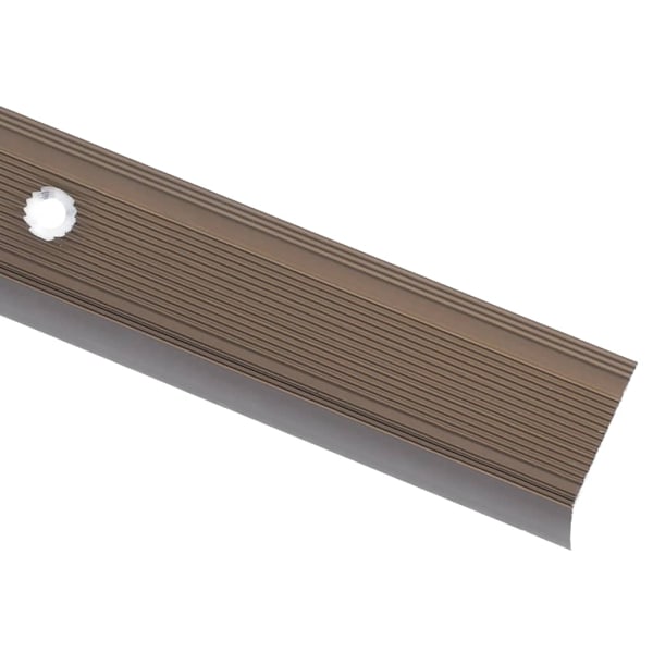 vidaXL L-formade halkskydd för trapp 5 st aluminium 100 cm brun Brun