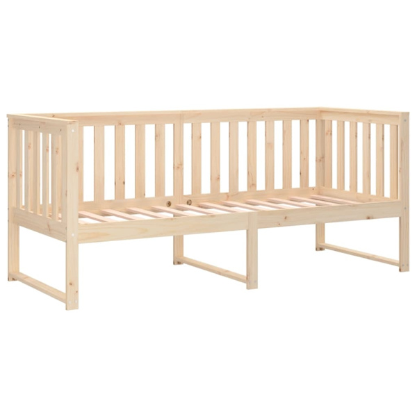 vidaXL Dagbädd 75x190 cm massivt furu Brun