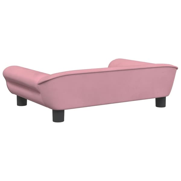 vidaXL Barnsoffa rosa 70x45x26 cm sammet Rosa