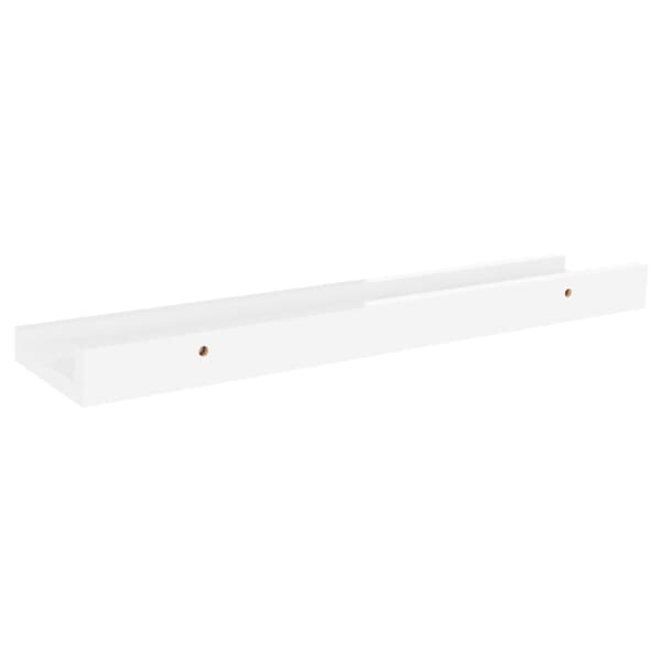 vidaXL Vägghyllor 4 st vit högglans 40x9x3 cm Vit