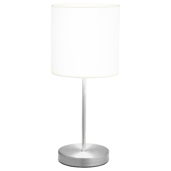 vidaXL Bordslampor 2 st touch-knapp vit E14 Vit