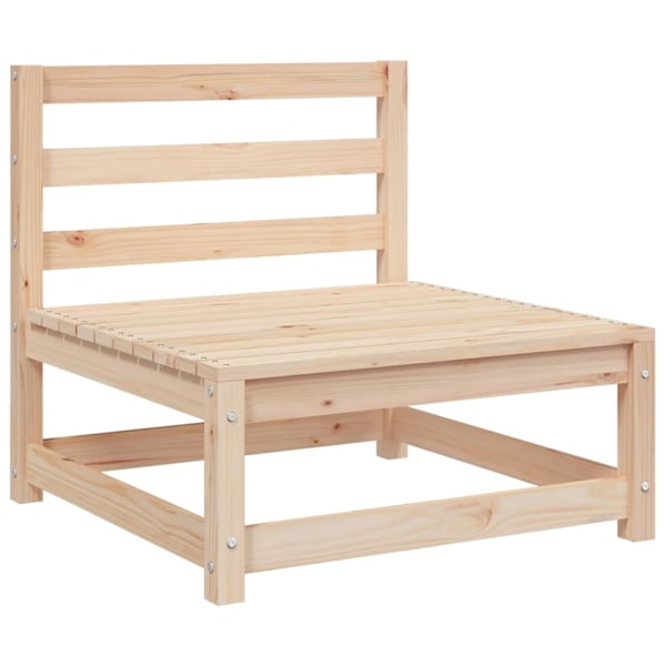 vidaXL Loungegrupp 3 delar massiv furu Brun