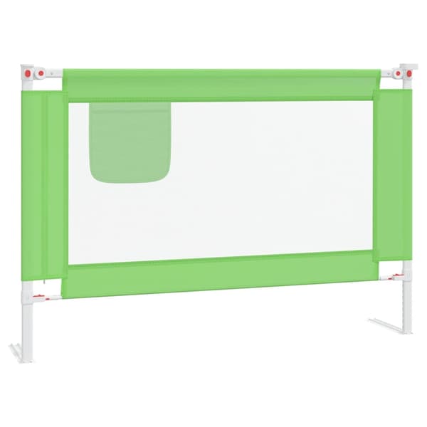 vidaXL Sängskena för barn grön 100x25 cm tyg Grön