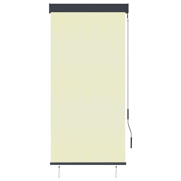 vidaXL Rullgardin utomhus 80x250 cm gräddvit Creme