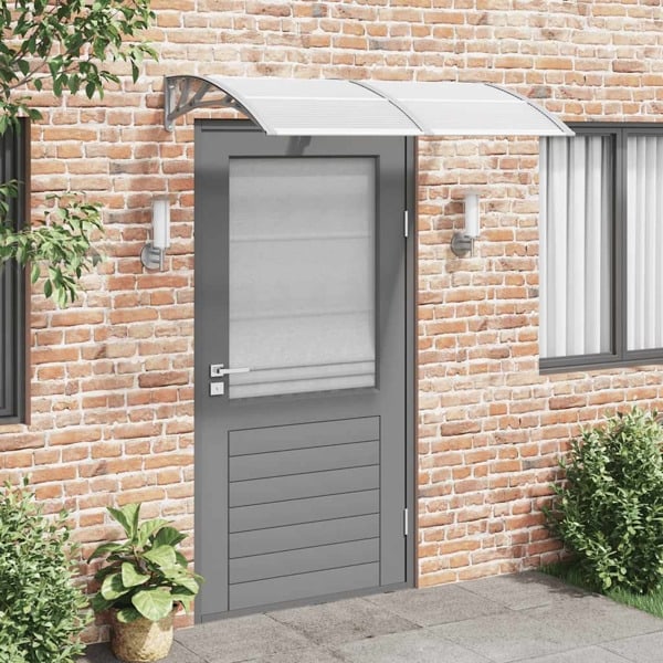 vidaXL Entrétak grå 150x75 cm polykarbonat Grå