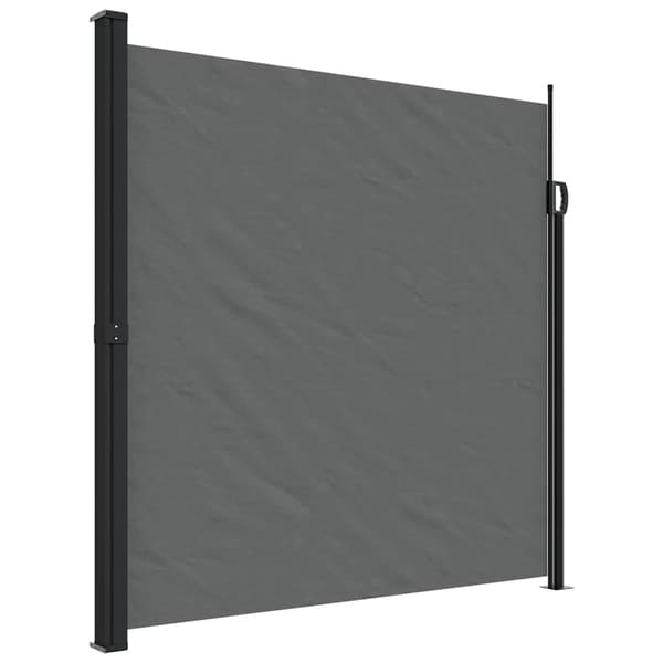 vidaXL Infällbar sidomarkis 200x600 cm antracit Antracit