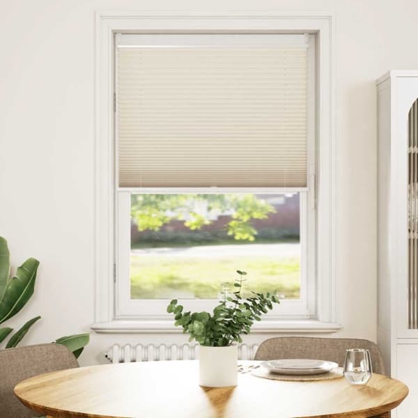 vidaXL Plisségardin 70x150 cm creme Creme