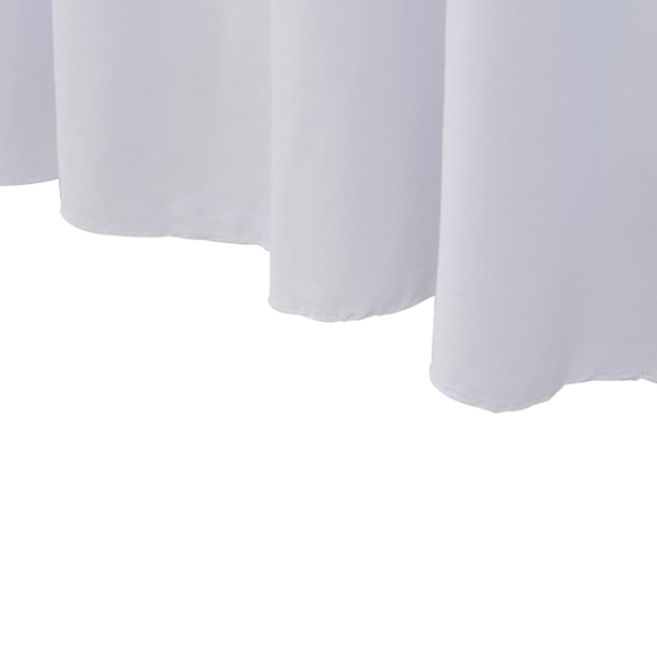 vidaXL Bordsöverdrag 2 st stretch golvlångt vit 243x76x74 cm Vit