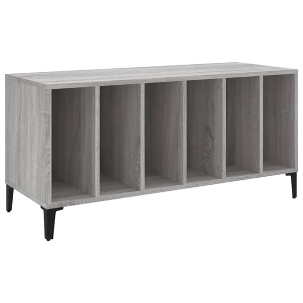 vidaXL Stereobänk grå sonoma 100x38x48 cm konstruerat trä Grå