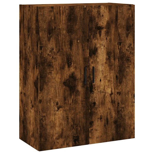 vidaXL Högskåp rökfärgad ek 69,5x34x180 cm konstruerat trä Brun