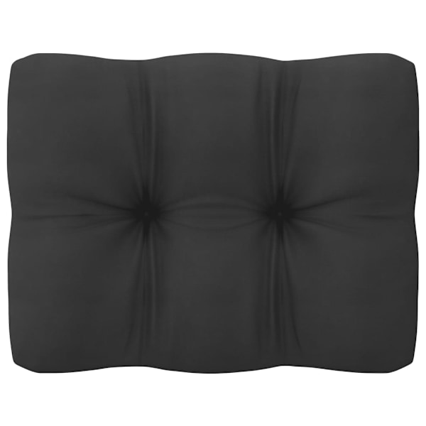 vidaXL Loungegrupp med dynor 4 delar massiv furu Vit