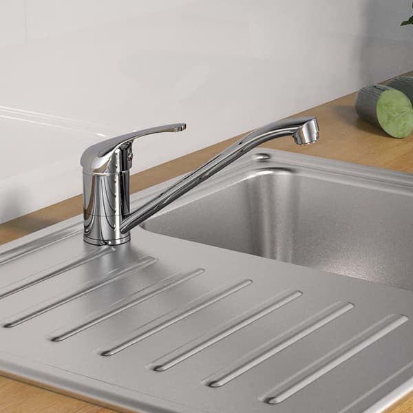 SCHÜTTE Handfatsblandare ULTRA lågt tryck krom Silver